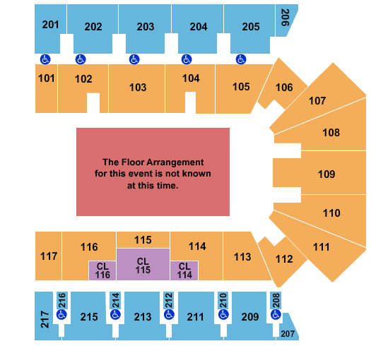 Hilliard Center Arena PBR Seating Chart